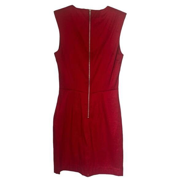 NWT W118 By Walter Baker Women’s Red Sleeveless Alexa Stitched Cocktail Dress M - Picture 2 of 13
